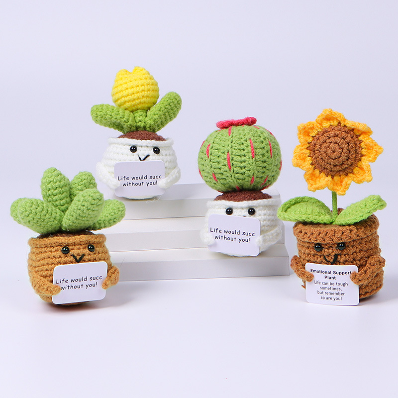 Mini Cute Crochet Flowers Fini - Cactus Mix Pot recension och pris