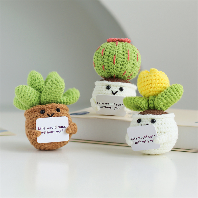 Mini Cute Crochet Flowers Fini - Cactus Mix Pot recension och pris