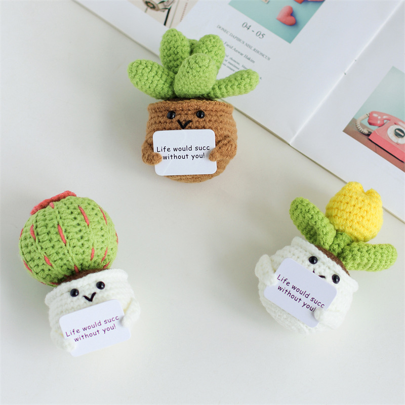 Mini Cute Crochet Flowers Fini - Cactus Mix Pot recension och pris