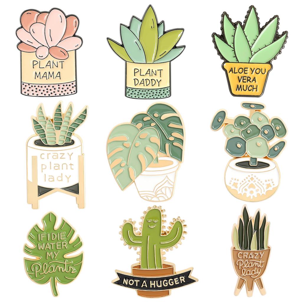 Potted Plant Brooch Monstera A - Cactus Mix Pot recension och pris