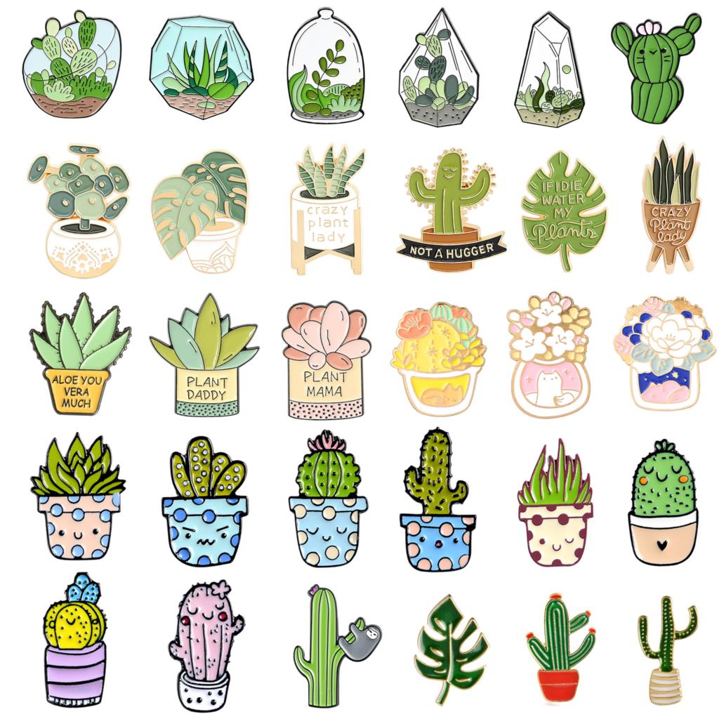 Potted Plant Brooch Monstera A - Cactus Mix Pot recension och pris