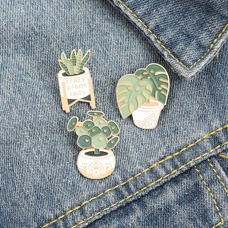 Potted Plant Brooch Monstera A - Cactus Mix Pot recension och pris
