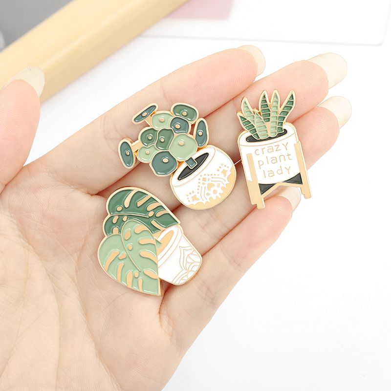 Potted Plant Brooch Monstera A - Cactus Mix Pot recension och pris