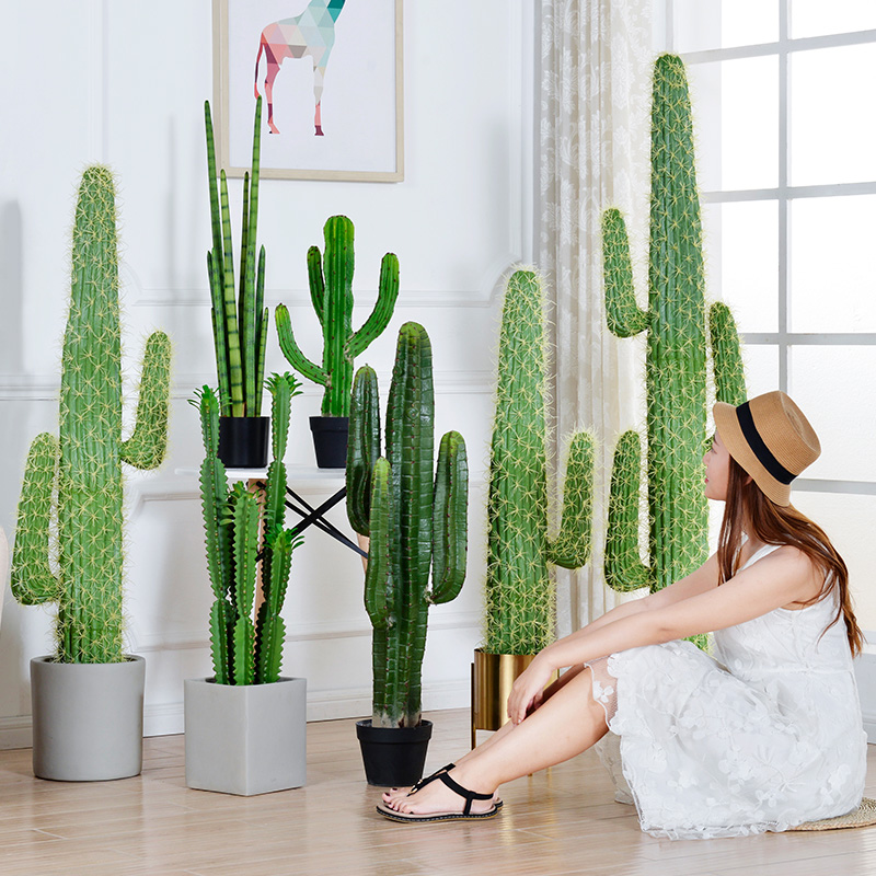 Artificial Green Fairy Column  - Cactus Mix Pot recension och pris