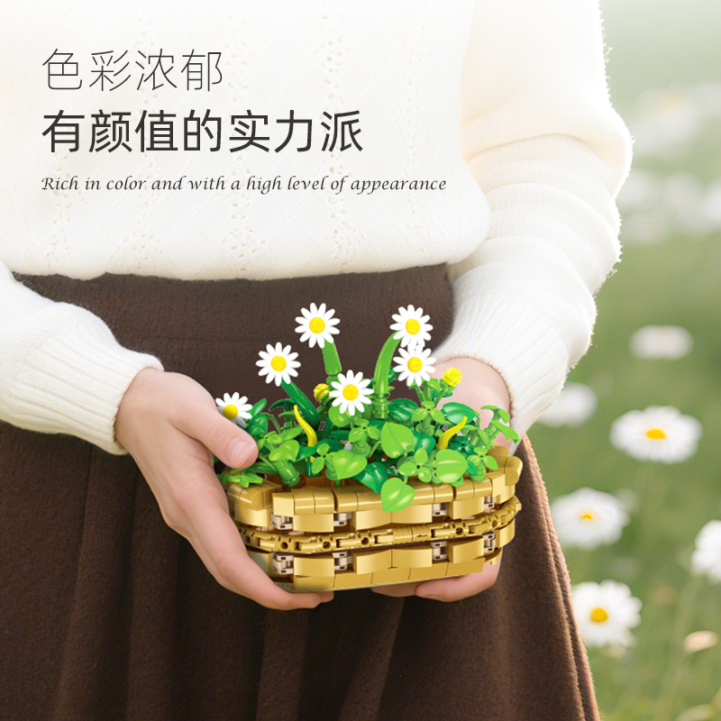 Daisy Potted Plant Bricks Mode - Plant Parent Gifts recension och pris