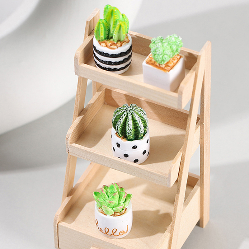 /Kb/1/4pcs 1:12 Dollhouse Mini - Cactus Mix Pot recension och pris