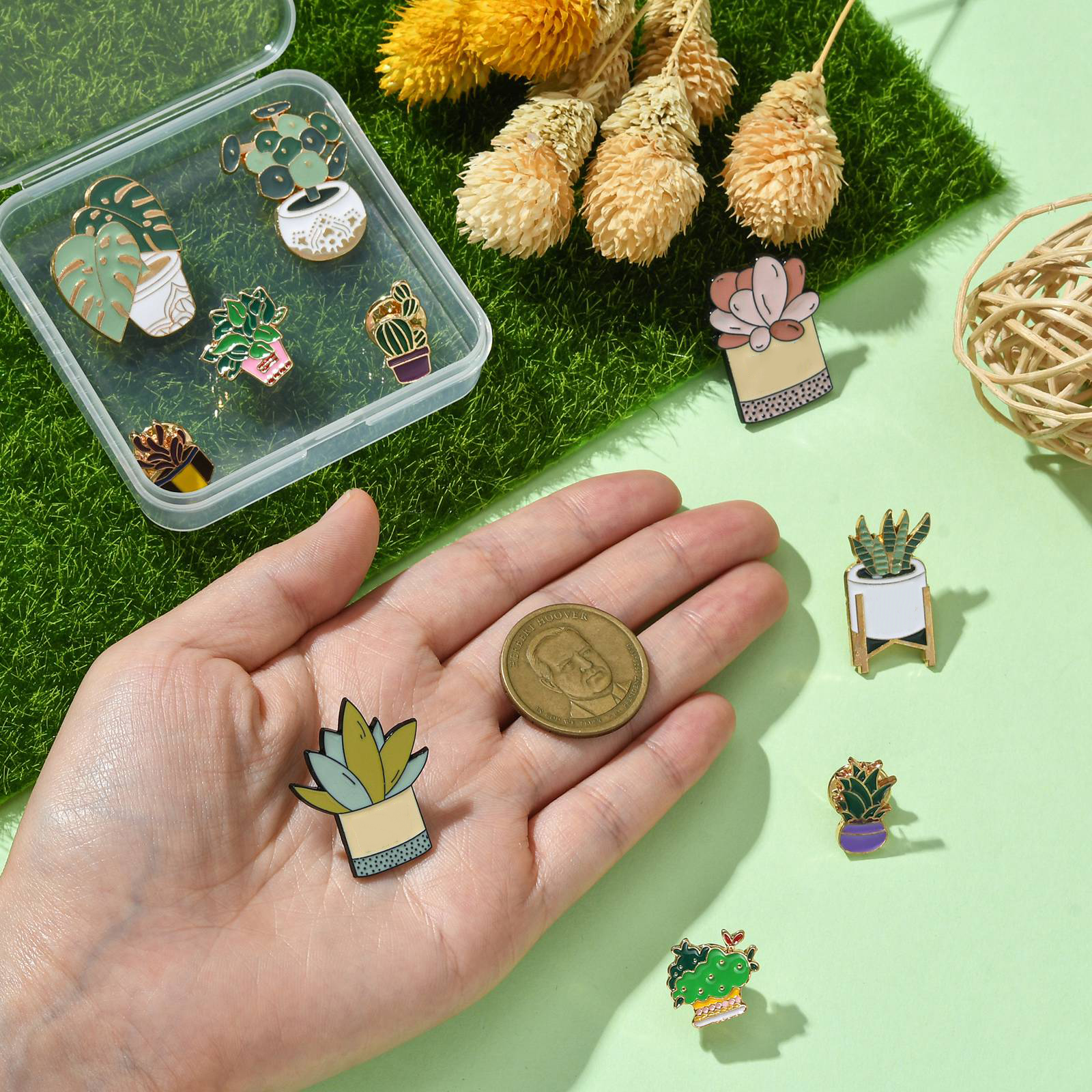 Pandahall 10Pcs Mixed Styles P - Cactus Mix Pot recension och pris